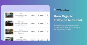 WPAutoBlog: The Best AI Article Writer to Put Your WordPress Blog on Autopilot
